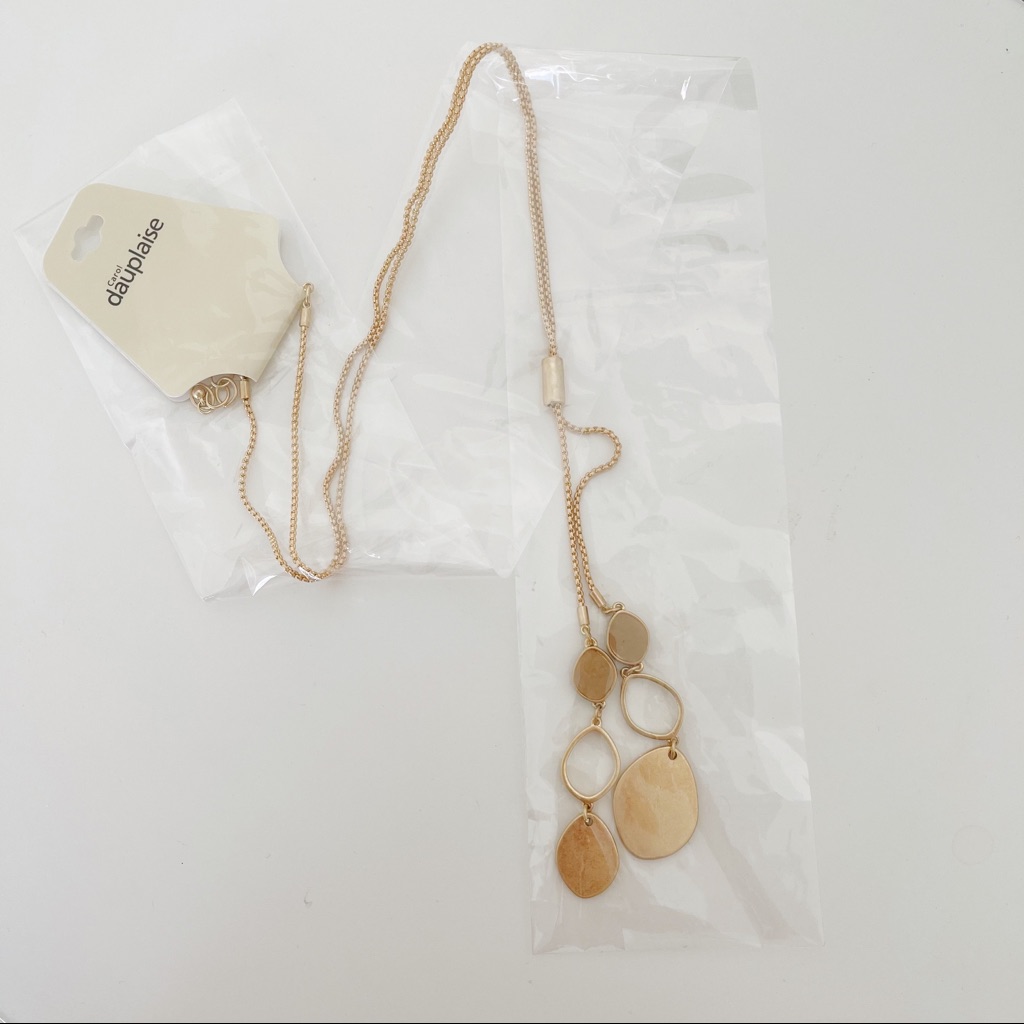 Carol Dauplaise Long Double Y Necklace In Goldtone 13$